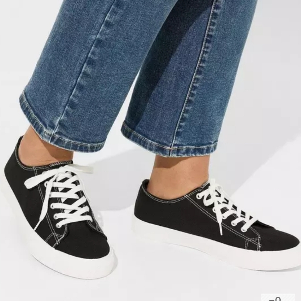TORRID Black Canvas Sneakers